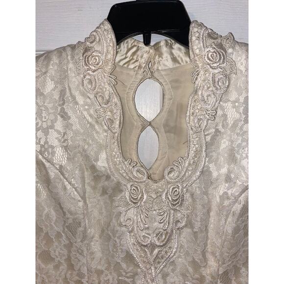 Vintage Scott McClintock Formal Black & White Dress Sz 10 EUC - Picture 2 of 5